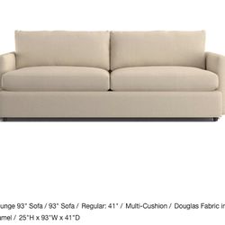 50% Off Crate & Barrel sofa couch
