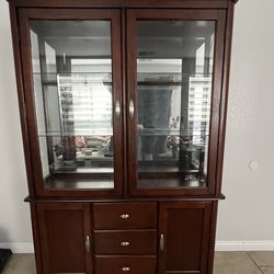China cabinet with glass doors