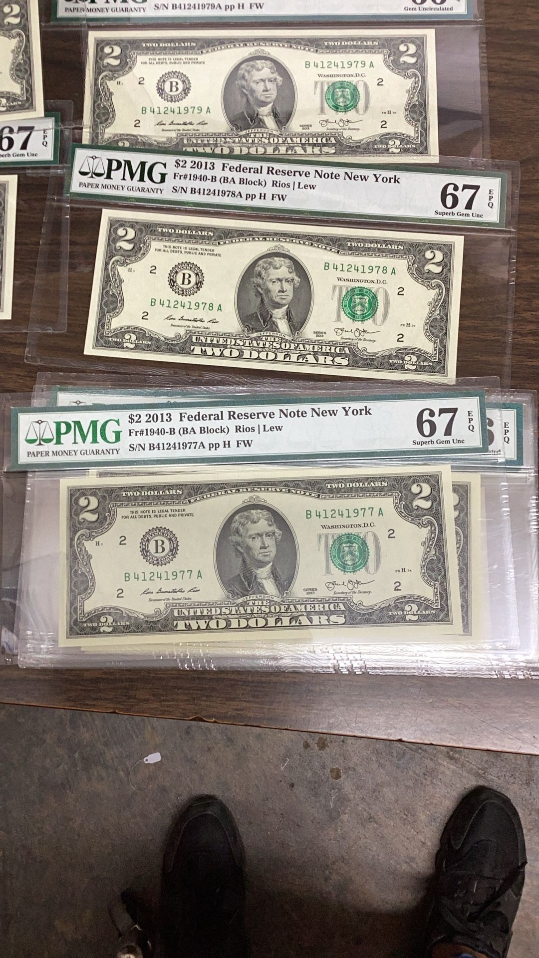 13 $2 Bills