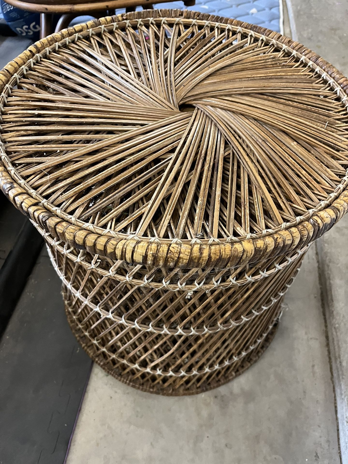 Vintage wicker Stand