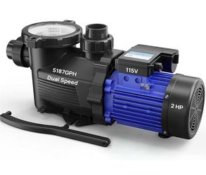 Aquastrong PSP200AD 2HP 115V Pool Pump Dual Speed 5186 GPH Inground Above Ground