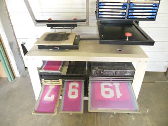 Brown Numbering System Screen Printing Machine