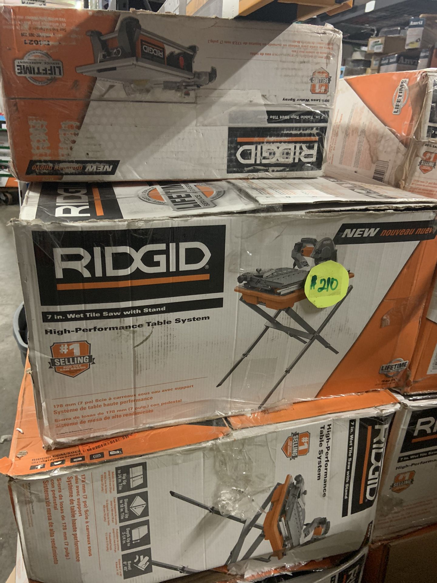 Ridgid Wet Tile Saw with Table