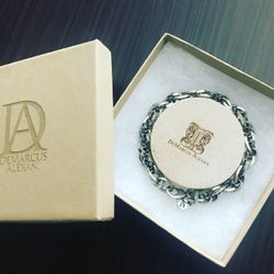 DeMarcus Alexan Steel Twist Bracelet
