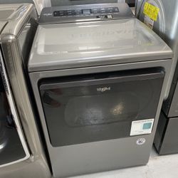 Whirlpool Chrome Shadow 7.4 Cu. Ft. Smart Top Load Electric Dryer