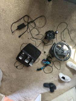 Full Logitech G920 Wheel Pedals Shifter And USB Hand Brake