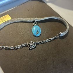 Artesian Crafted Persian Turquoise Choker Necklace