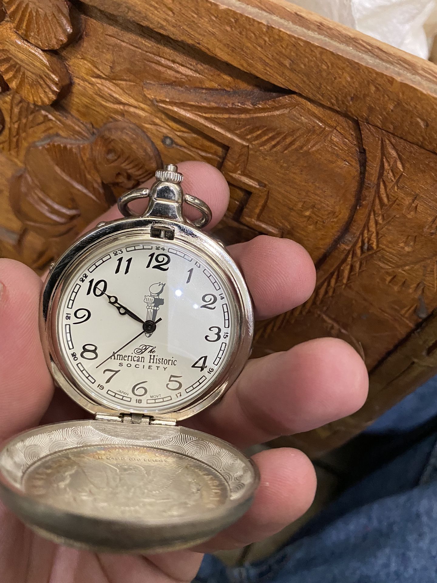 Nice Pocket Watch With Coin