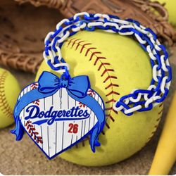 Custom 3-D printed Sports Badge Chain Necklace