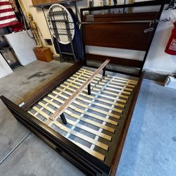 Wood & Metal Bed Frame