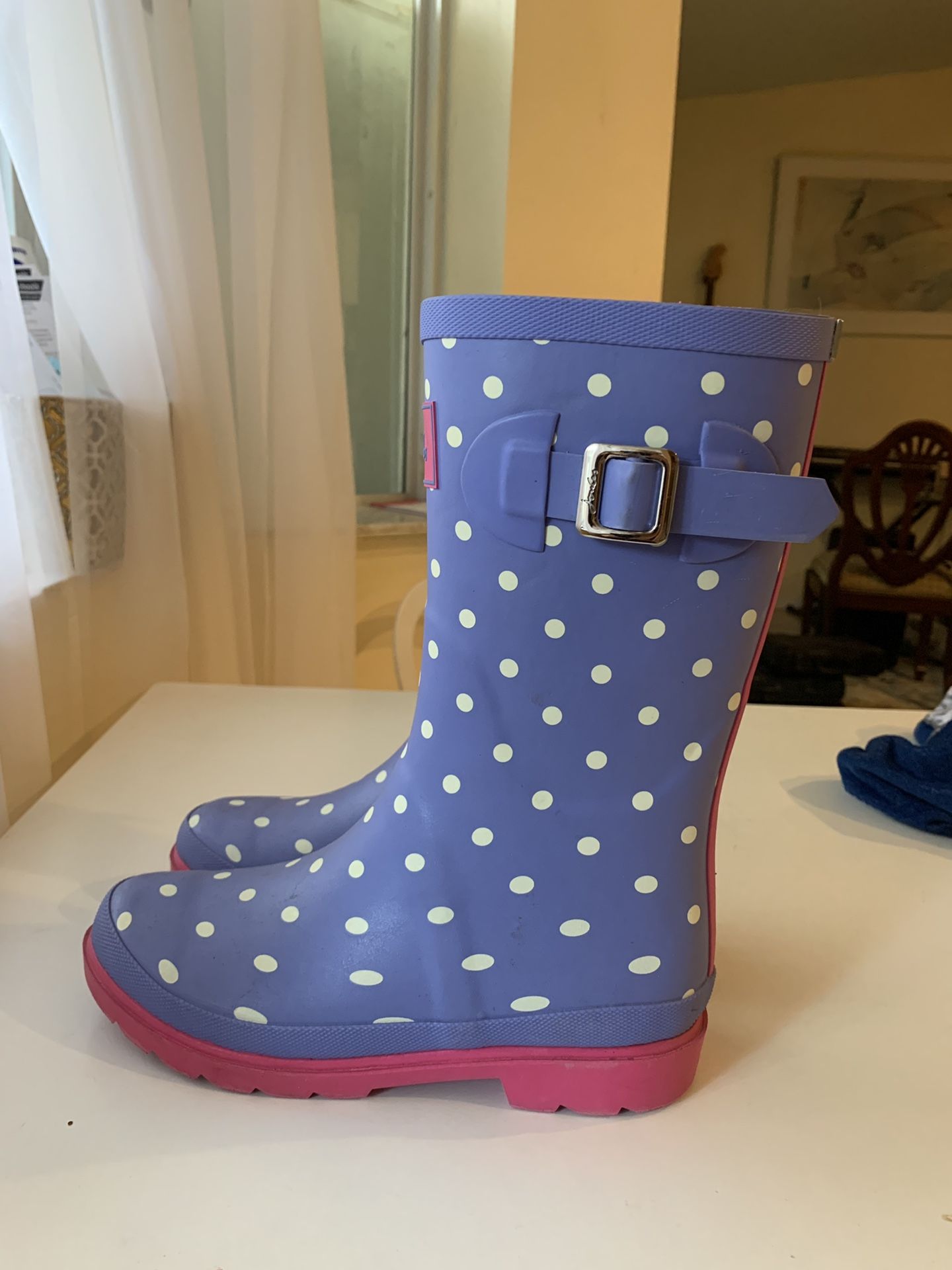 Jonles Rain boots girls size 6 EUC