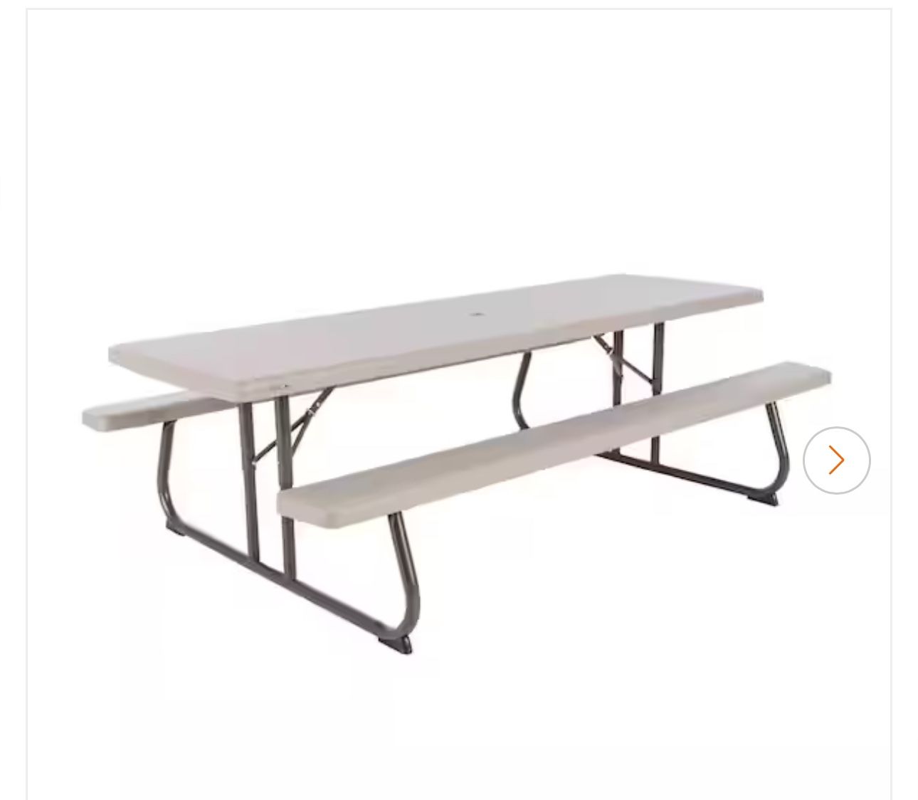 57 in. x 96 in. Commercial Grade Picnic Table