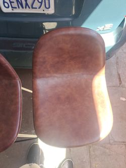 2 Brown bar chairs