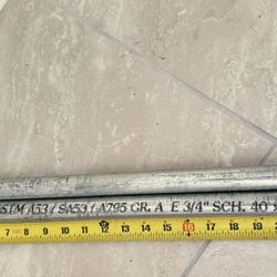 3/4 Inch Galvanized Pipe