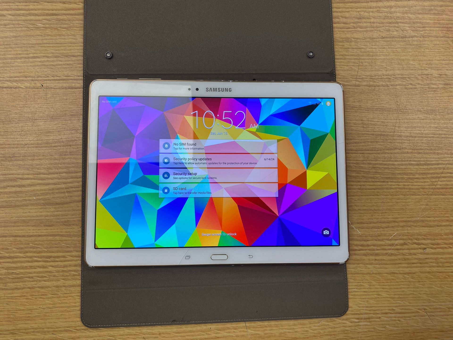 VERIZON Samsung Galaxy Tab S SM-T807V 16GB White 4G LTE Android Tablet