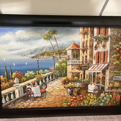 Oil On Canvas Painting With Frame
