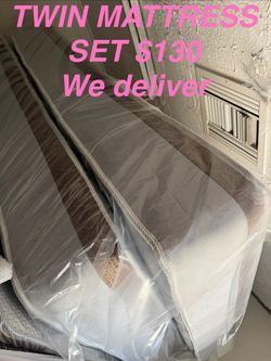 Twin mattress and box spring  we deliver