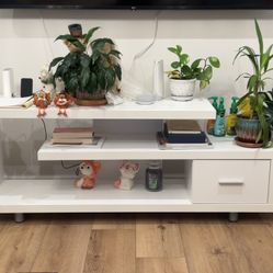 White TV Stand with drawer