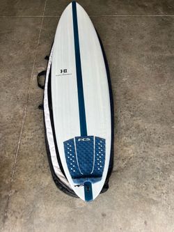 Mid length 7'0 Harley Ingleby Mid 6 Thunderbolt Red Surfboard