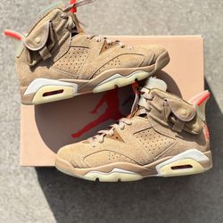 Travis Scott Jordan 6 ‘British Khaki’ Size 8