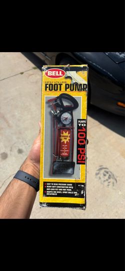 High Volume Foot Pump - Air Pump - Air Tools - Tire Pressure - Foot Pump - Air Pressure - BELL High Volume Foot Pump