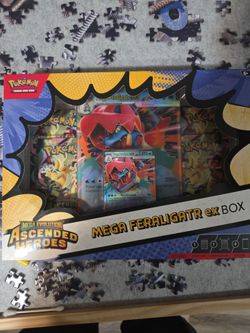 Pokemon, Mega Evolution Ascended Heroes, Mega Feraligatr ex Box