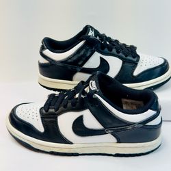 Nike Dunk Low Retro "Panda" (White/Black) Big Kids- Size 4.5Y CW1590–100