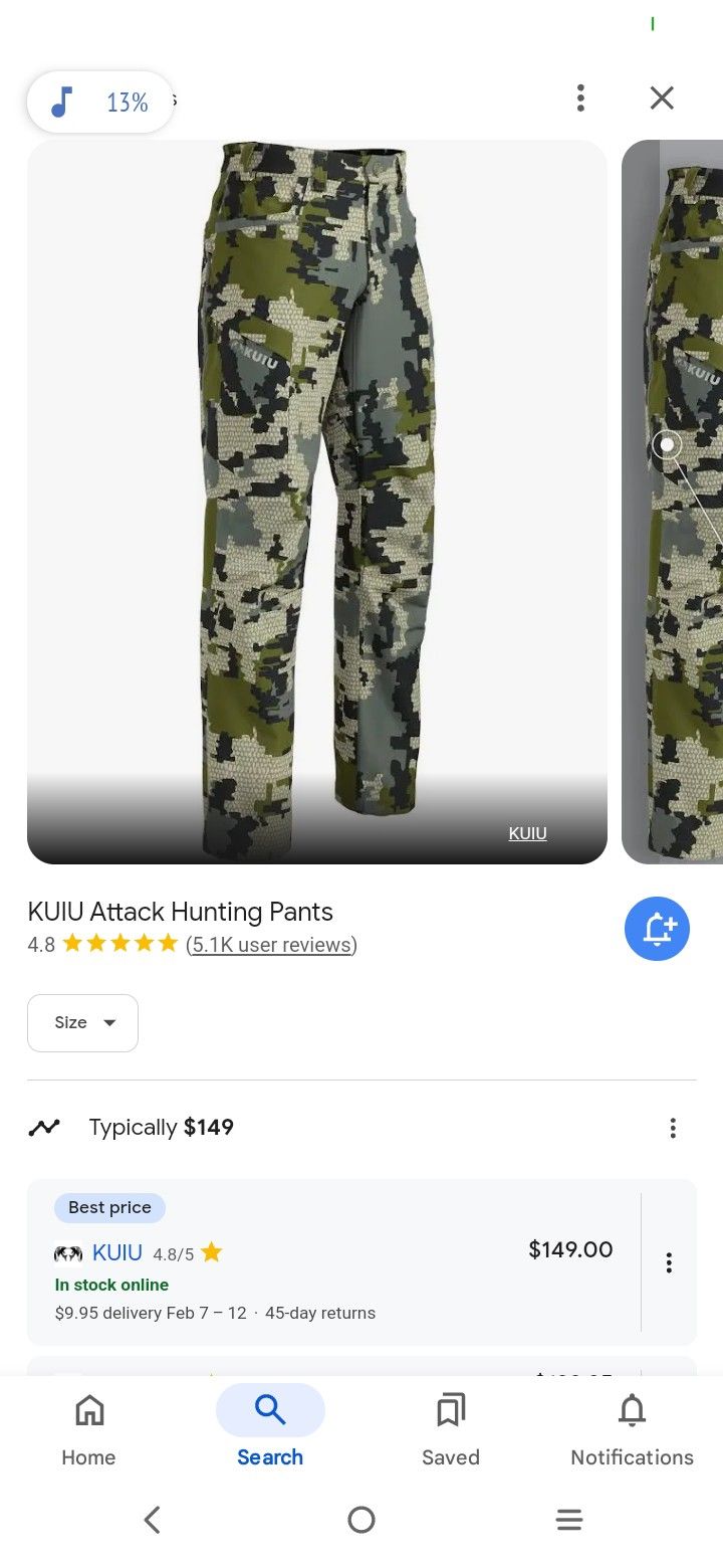 KUIU Camo ATTACK Pants Size38