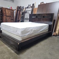 Queen bed and mattress