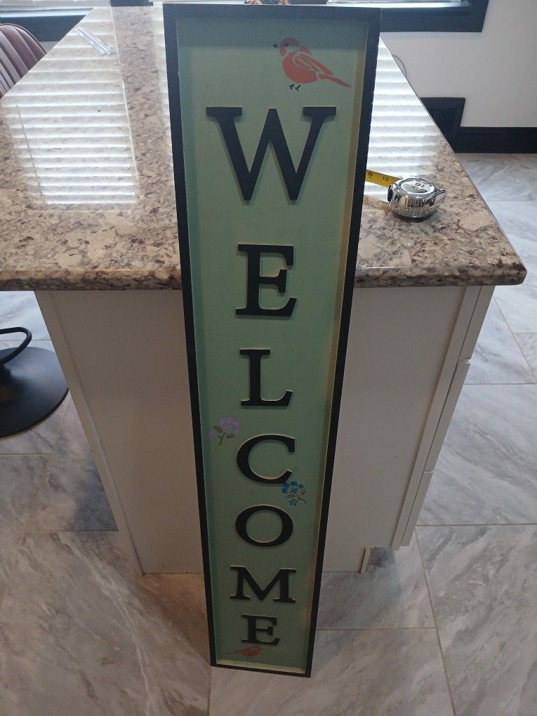 WELCOME SIGN HOMEMADE