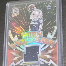 2020 Panini Spectra /75 Player Worn High Voltage Amari Cooper Prizm Cowboys