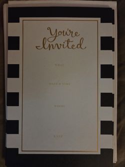 FREE "You're Invited" Invitation Cards (6)
