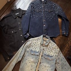 Valabasas Denim Shirts Jacket New 