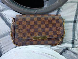 Louis Vuitton Favourite MM Damier Ebene Chain Shoulder bag Crossbody Women