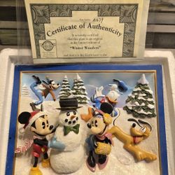 3D Disney Collectors Plates