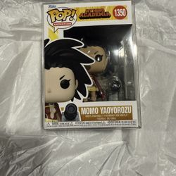 momo yaoyorozu - 1350 funk pop with protector my hero academia