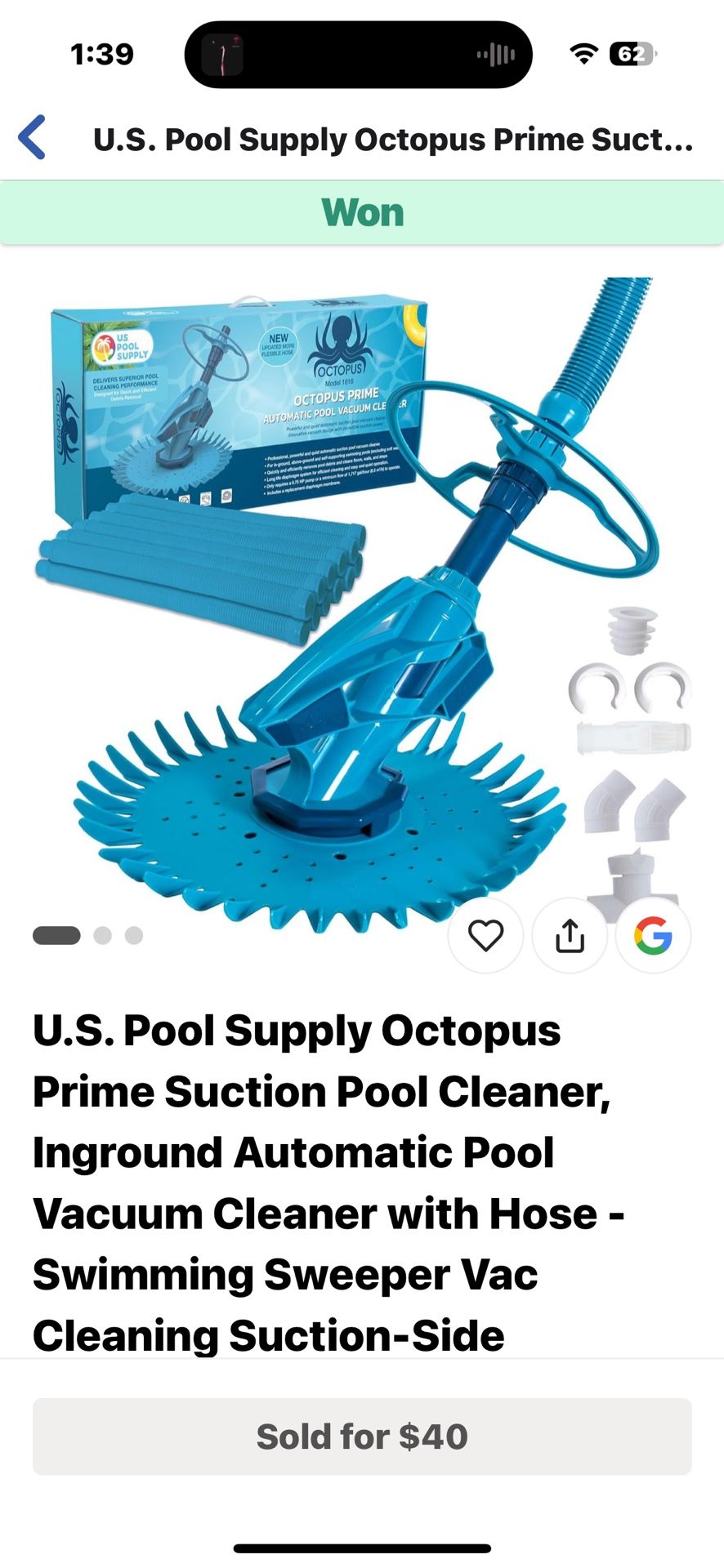US Pool Supply Octopus Sweep