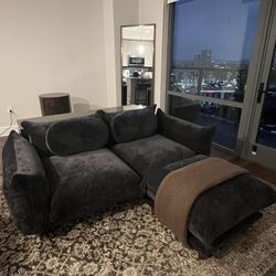 Crushed Velvet Couch 