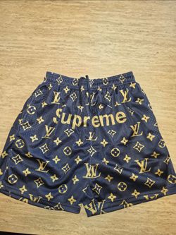 CUSTOM Supreme x LV Monogram Mesh Shorts