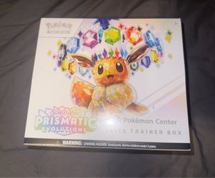 Pokemon Prismatic Evolution Center Exclusive ETB