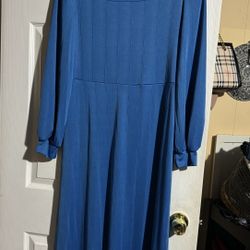 Shein Blue long dress