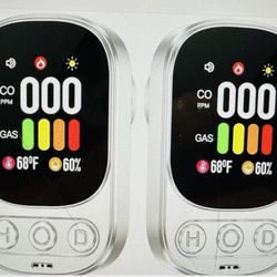 Dual Carbon Monoxide And Gas Alarm 110-220v HD08-G New 2 piece setNEW