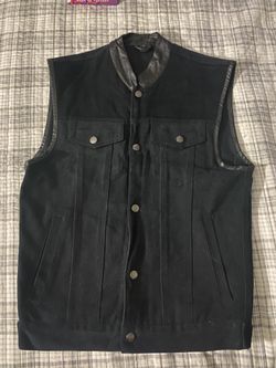 Denim Motorcycle Vest