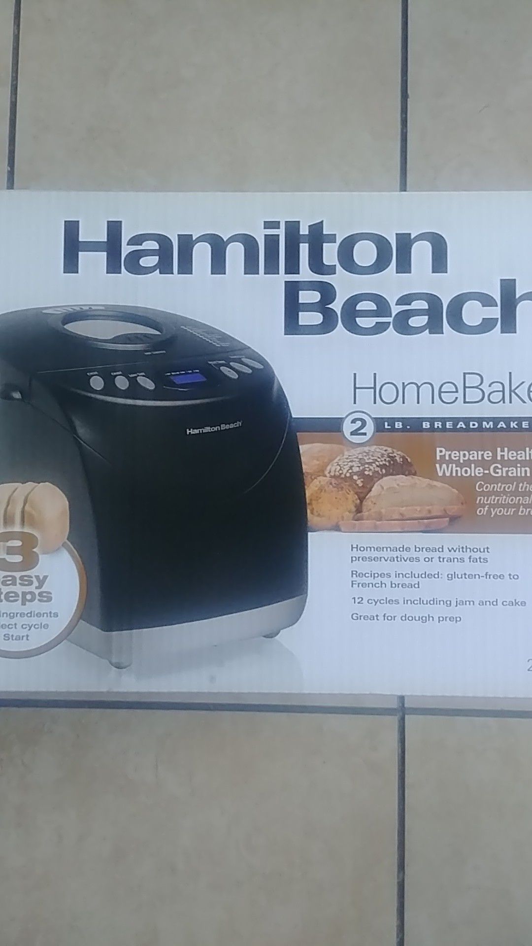 Hamilton beach 2lb bread maker (NEW)