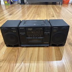 Sony CFD-510 CD Radio Cassette Mega Bass Speakers Boombox -  Not Working