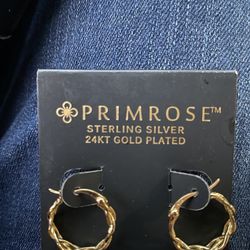 Sterling Silver / 24k Gold Plated