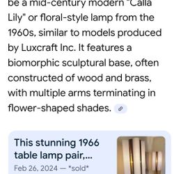 Mid Centry Modern Lamp