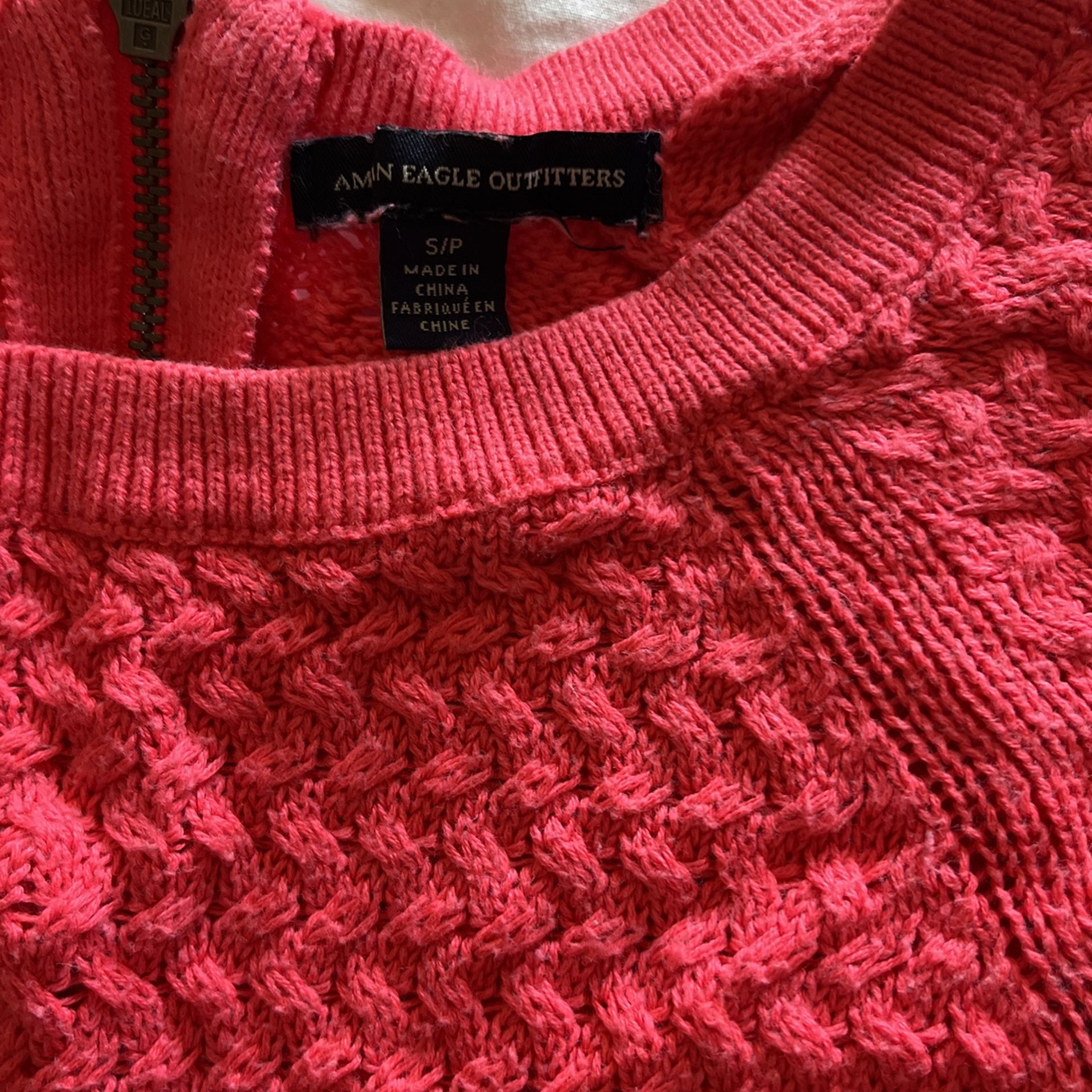 Red Coral Sweater Small