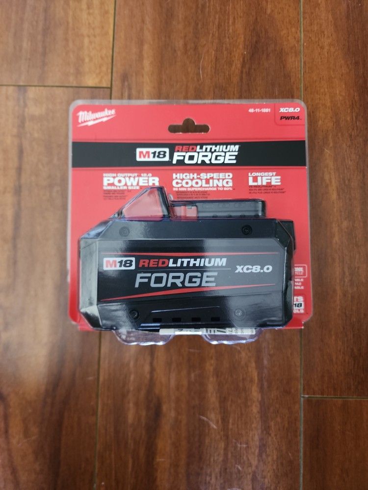 Milwaukee M18 XC8.0 RED LITHIUM FORGE BATTERY