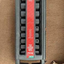 1/2 “ Dr. 9pc Sae Deep Impact Socket Set